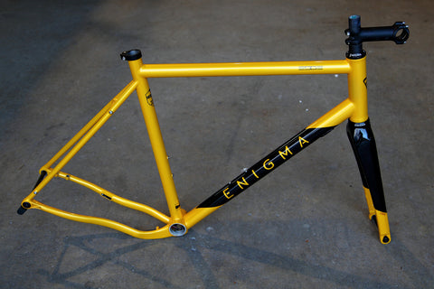 Edge 58cm Frameset with black/yellow paint scheme.