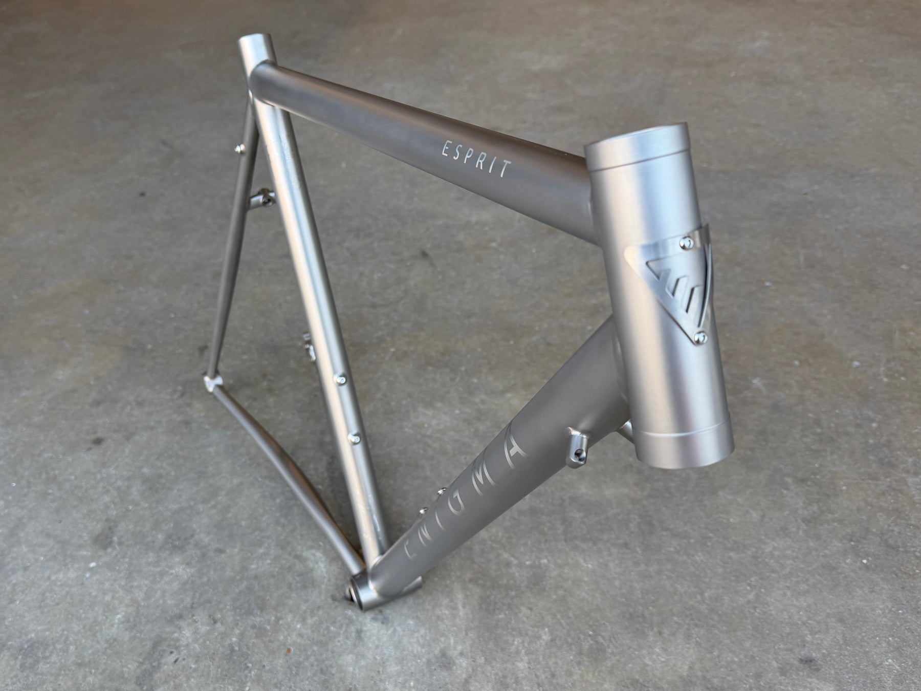 Anigma Rims Esprit Titanium Road Frame 54cm | UK Made | Classic Rim Brake | Enigma ...